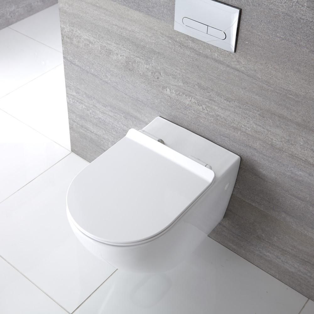 Duroplast Zachtsluitende Toiletbril Easy Fix &  Bovenaansluiting | Otterton