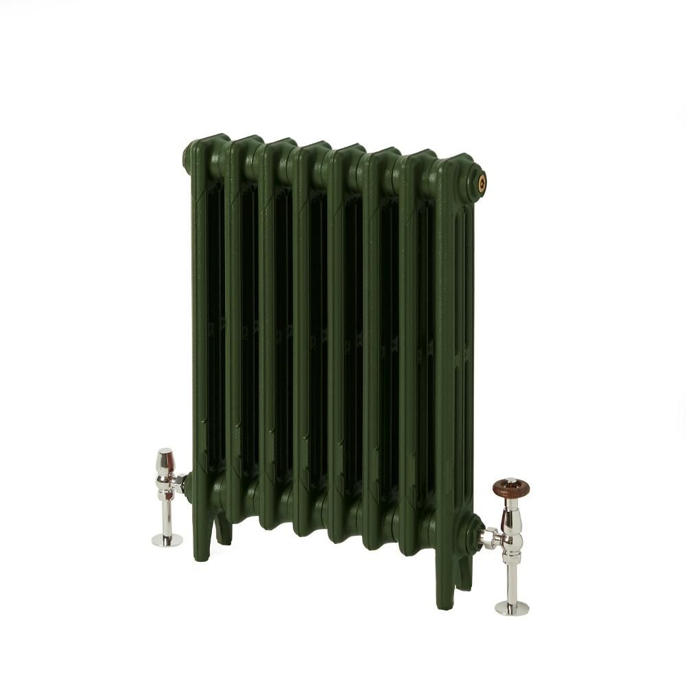 Gietijzeren Radiator met 3 Kolommen - Duck Green W55 van Farrow & Ball | 56cm Hoog  x  Kies de Breedte | Mercury