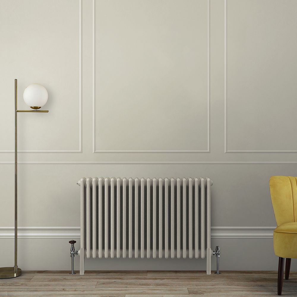 Kolomradiator Horizontaal 3-Kolommen Klassiek | Keuze Afmeting en Keuze Neutrale Afwerkingen | Windsor