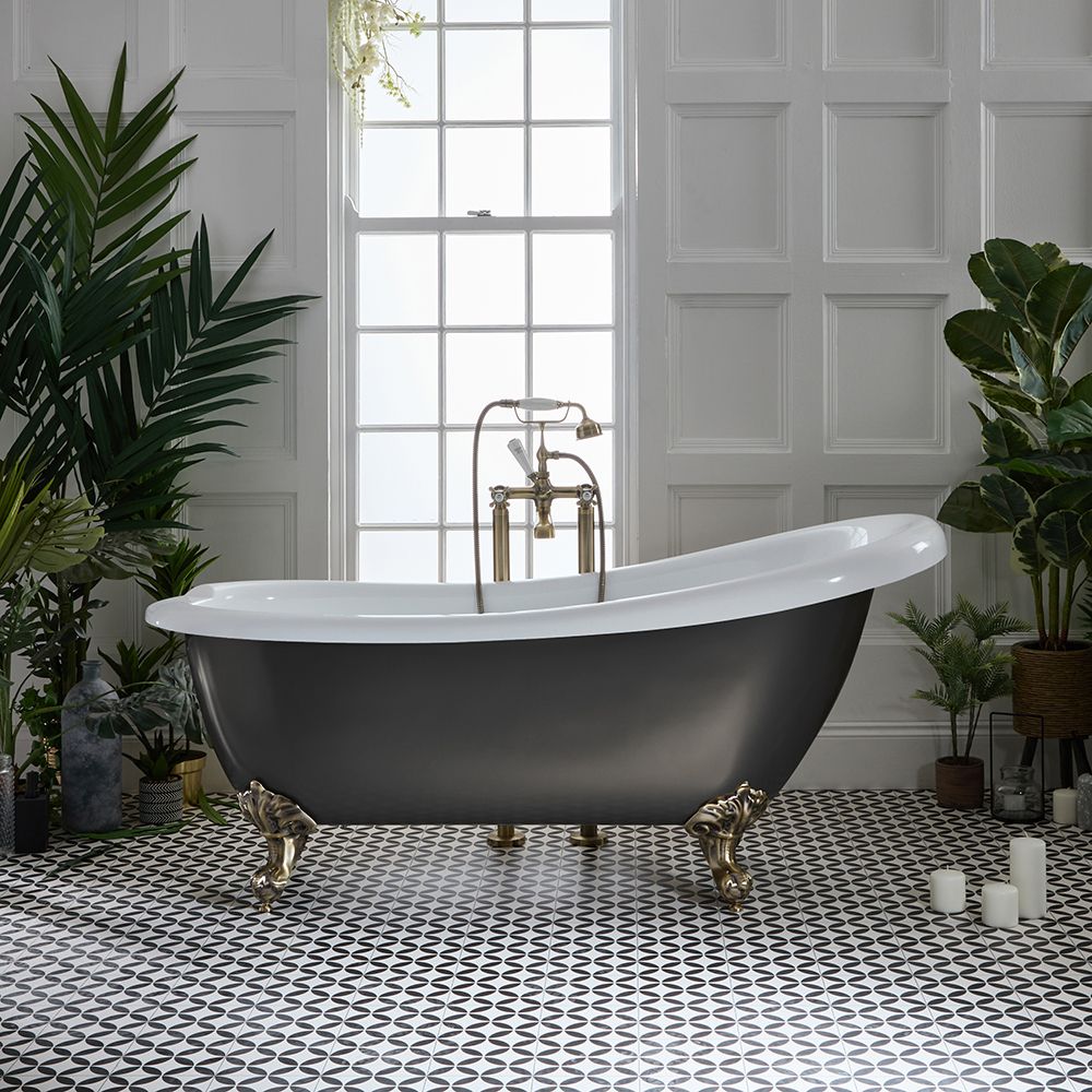 Vrijstaand Bad Klassiek 171cm x 74cm | Keuze Metallic Afwerking Bad en Afwerking Badpoten | Oxford