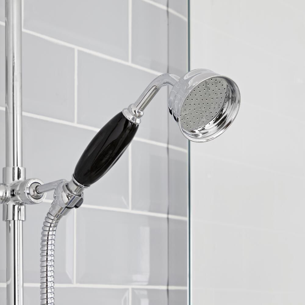 Handdouche Massief Messing Klassiek met Chromen en Zwarte Afwerking | Elizabeth
