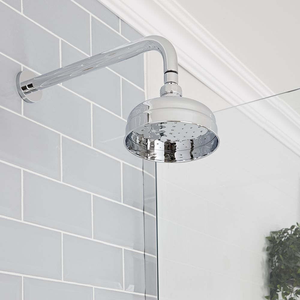 Douchekop Klassiek 15cm Rond met Douchearm 34,2cm Chroom | Elizabeth