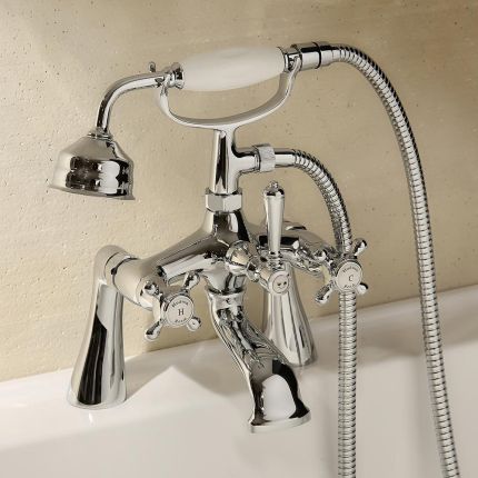 Badmengkraan 2-Gats Klassiek met Handdouche Chroom | Select