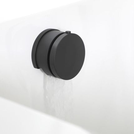 Overloop-Badvuller en Badafvoerplug Combinatie Zwart | Nox