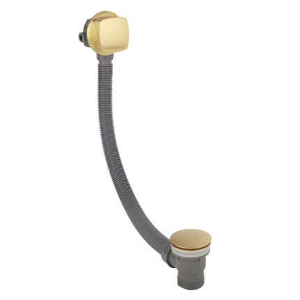 Badvuller en Overloop Combinatie met Pop-up Afvoerplug Modern - Satijn Goud | Lyra