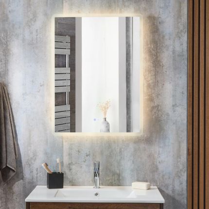Wandspiegel 60cm x 80cm Modern met LED-Verlichting | Dawson