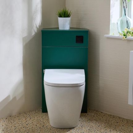 WC-Ombouw Hoekmontage Modern met Reservoir en Hirayu Japans Toilet | Keuze Afwerking en Spoelknop | Cluo