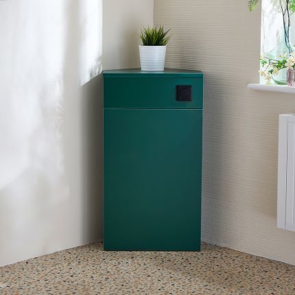 WC-Ombouw Hoekmontage Modern met Reservoir | Keuze Afwerking, Spoelknop en Toiletpot | Cluo