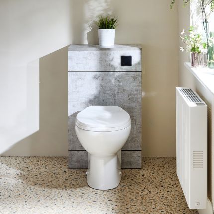WC-ombouw 50cm met Select Toilet | Keuze Afwerking WC-ombouw en Spoelknop | Cluo