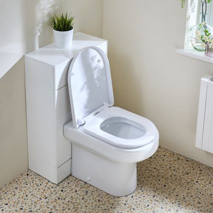 WC-ombouw 50cm met Covelly Toilet | Keuze Afwerking WC-ombouw en Spoelknop | Cluo