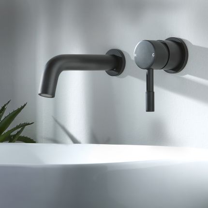 Wastafelmengkraan Muurbevestigd Modern Rond | Kies de Afwerking