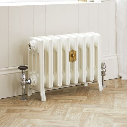 Gietijzeren Radiator Porseleinwit H. 35,7cm x Kies de Breedte| Isabel
