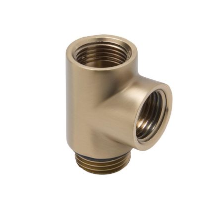 T-Stuk voor Hybride / Dual Fuel Radiator - Satijn Goud