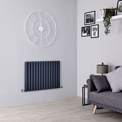 Design Radiator Horizontaal H.60cm Aluminium Antraciet  | Keuze Afmeting | Revive Air