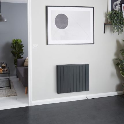 Elektrische Smart Konvektor-Wandheizung mit Stecker oder zur Festverdrahtung - Farbe und Wattleistung wählbar | Virtus – ECOSO by Huds