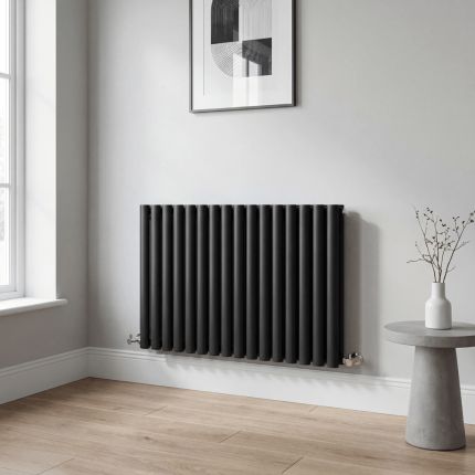 Horizontale Design Radiator 59,5cm Hoog | Keuze Kleur | Keuze Afmeting | Enkel- of Dubbellaags Ontwerp | Sterling Quinn van Hudson Reed