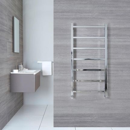 Handdoekradiator CV Verticaal Modern 120cm x 60cm - Chroom | Select