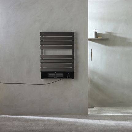 Slimme Elektrische Handdoekradiator met Ventilator | Keuze Afmeting en Afwerking | Vaste Bedrading of met Stekker | Linus - ECOSO van Hudson Reed