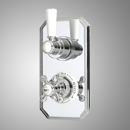 Douchekraan Thermostatisch Inbouw 2-Weg Klassiek met Omstel | Keuze Afwerking | Elizabeth
