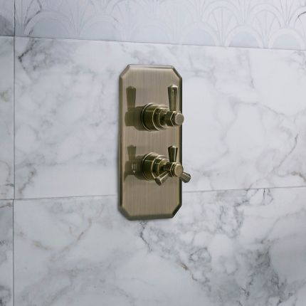 Thermostatische Douchekraan 1-Weg Art Deco | Keuze Afwerking | Earlham