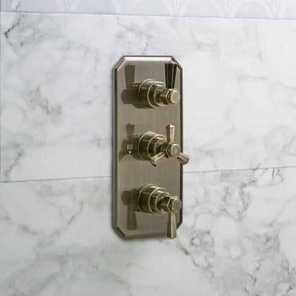 Thermostatische Douchekraan 2-Weg Art Deco | Keuze Afwerking | Earlham