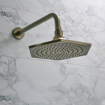 Douchekop met Douchearm Art Deco | Keuze Afwerking | Earlham