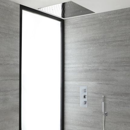 Douchesysteem Thermostatisch Chromen | Creƫer Uw Eigen Douchesysteem | Kubix