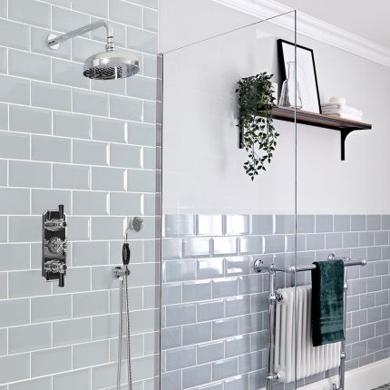 Douche en Bad Systeem Thermostatisch Chromen en Zwart | Creƫer Uw Eigen Douche en Bad Systeem | Elizabeth