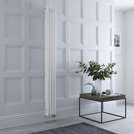 Elektrische 3-Koloms Radiator Verticaal - Wit | Keuze Afmeting en Optie voor WiFi Thermostaat | Windsor