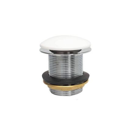 Pop-Up Afvoerplug 60mm voor Bad zonder Overloop - Wit