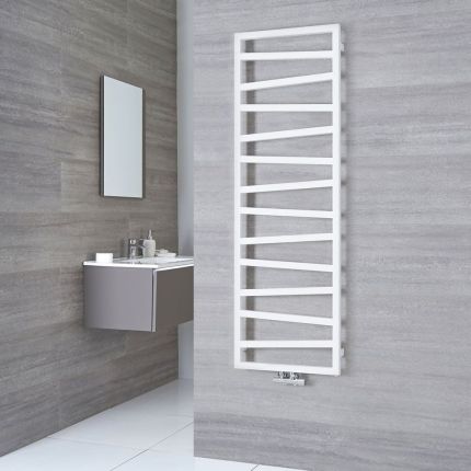 Handdoekradiator Verticaal Middenonderaansluiting | Keuze Afmeting en Afwerking | Torun