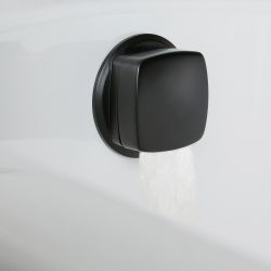 Badvuller en Overloop Combinatie met Pop-up Afvoerplug Modern - Zwart | Preto