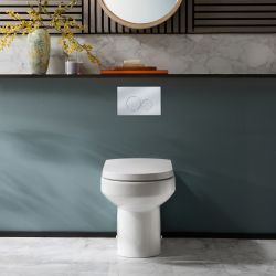 Toilet Staand Keramisch Inclusief Soft-close WC-Bril Wit | Covelly