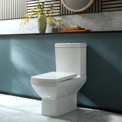 Duoblok Toilet Modern met Soft-Close Toiletzitting | Keuze Afwerking Spoelknop | Halwell