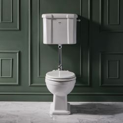 Toilet met Laaghangend Reservoir en Soft-Close Toiletzittng - Klassiek| Elizabeth