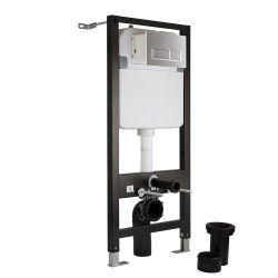 Inbouwreservoir met Hoog Frame voor Hangend Toilet | Keuze Bedieningsplaat