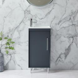 Wastafelmeubel Modern Inclusief Wastafel | Keuze Afmeting, Afwerking en Meubelgrepen | Edge