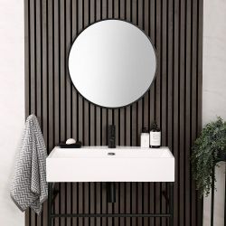 Wandspiegel Rond 60cm Zwart | Annalise