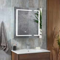Spiegelkast 75cm x 75cm met LED-Verlichting Modern | Athos