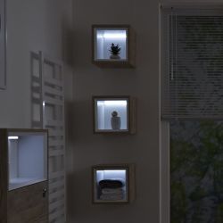 Wandkast Open Modern 30cm x 30cm | Keuze Afwerking | Optie voor LED-Verlichting | Hoxton
