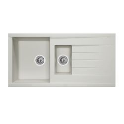 Rocklite Bredon - 1,5-Baks Composiet Keukenspoelbak - Omkeerbaar Ontwerp - 100cm x 50cm - Keuze Afwerking