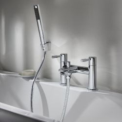 Badmengkraan 2-Gats met Handdouche Modern - Chroom | Como
