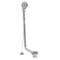 Badafvoercombinatie - Afvoerplug, Overloop en Stop met Ketting voor Vrijstaand Bad Klassiek - Chromen | Elizabeth