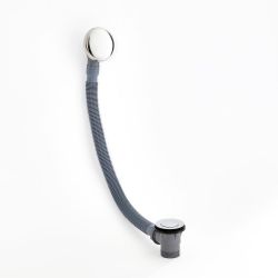 Drukknop Afvoerplug met Overloop voor Bad Chroom | Select