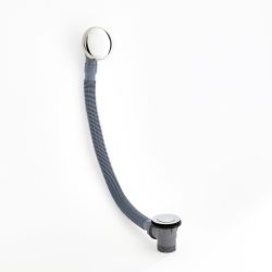 Drukknop Afvoerplug met Overloop voor Bad Chroom | Select
