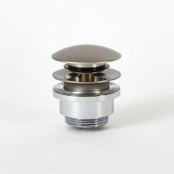 Pop-up Afvoerplug voor Wastafel Universeel Geborsteld Nikkel