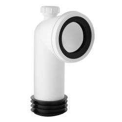 WC-Afvoerbocht 90° met 1 ¼” (32mm) Bovenaansluiting | Cranplas