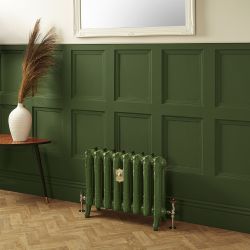Gietijzeren Radiator met 2 Kolommen - Duck Green W55 van Farrow & Ball | 51cm Hoog x Kies de Breedte | Charlotte