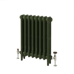 Gietijzeren Radiator met 3 Kolommen - Duck Green W55 van Farrow & Ball | 56cm Hoog x Kies de Breedte | Mercury