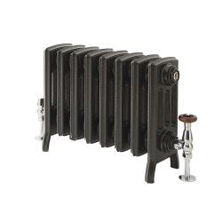 Gietijzeren Radiator Antiek Grafiet H. 35,7cm x Kies de Breedte| Isabel